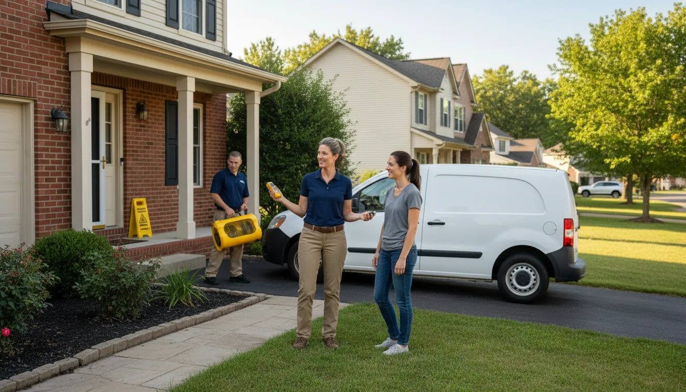 Residential water damage restoration in Delta, LA